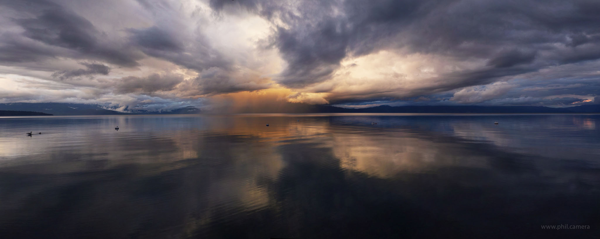 Glowing Cloudburst 2 - A distant th